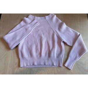 Free People Flat Knit Cropped and Cuffed Sweater Women’s S Pink